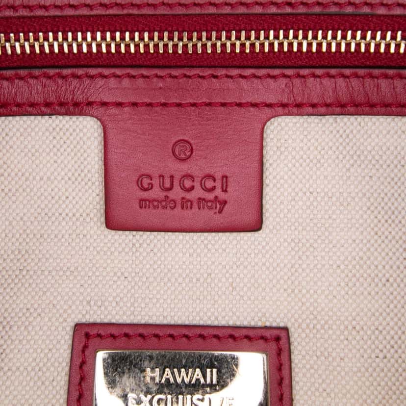 Gucci GG Canvas Heart Bit Satchel Brown Canvas Good condition - Box View