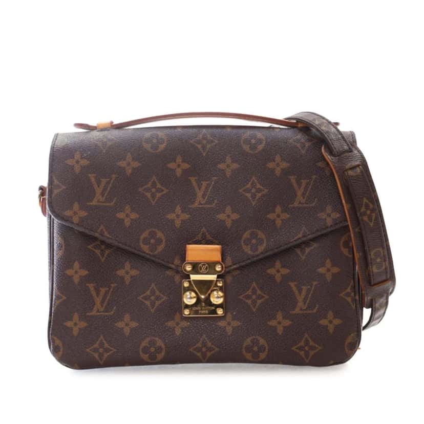 Louis Vuitton Monogram Pochette Metis Brown Canvas Good condition - Front View