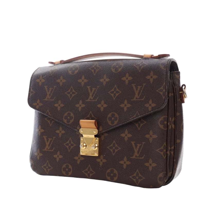 Louis Vuitton Monogram Pochette Metis Brown Canvas Good condition - Back View