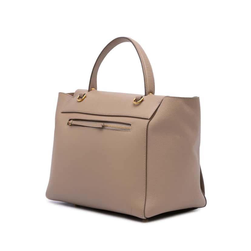 Celine Mini Leather Belt Bag Satchel Brown Leather Good condition - Back View