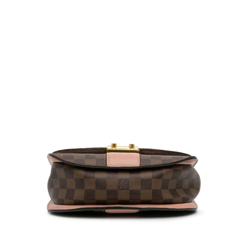 Louis Vuitton Damier Ebene Cuir Taurillon Wight Brown Canvas Good condition - Inside View
