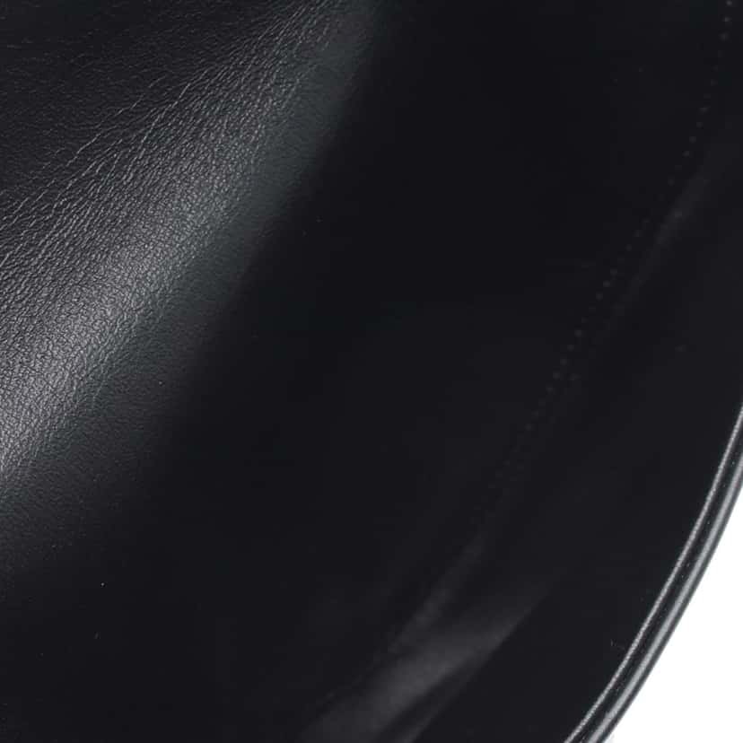 Celine Smooth Calfskin Logo Triangle Crossbody Black Leather Good condition - Inside View