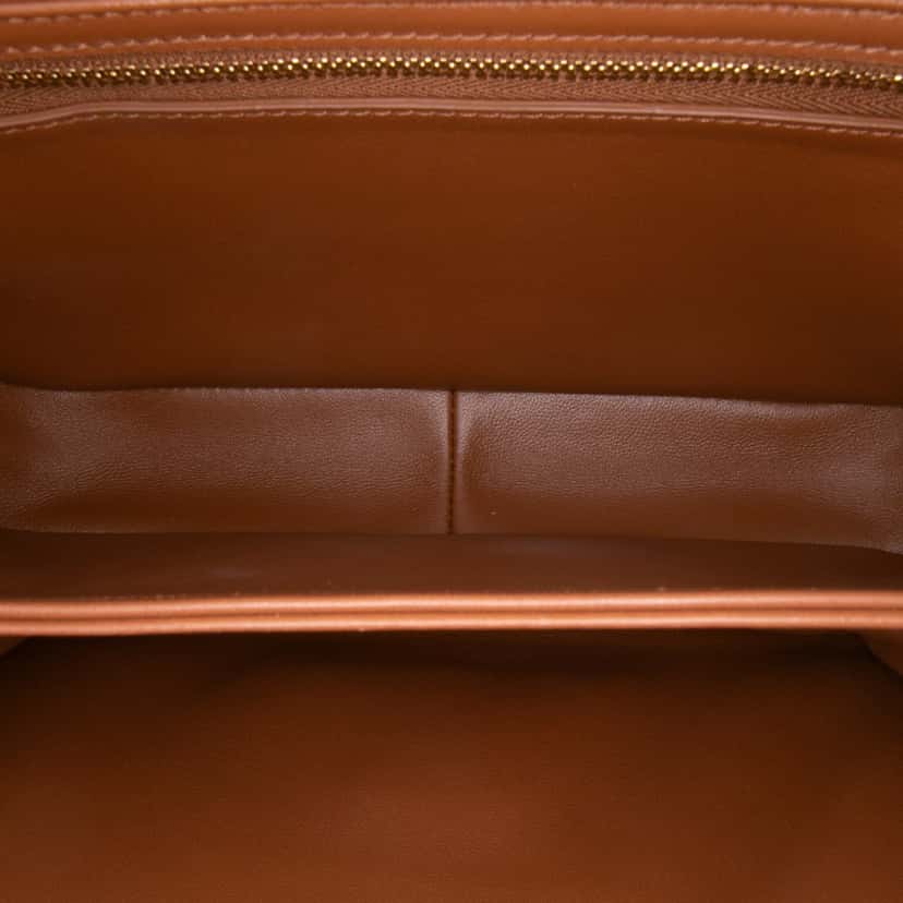 Celine Classique Triomphe Coated Canvas and Calfskin Triomphe Crossbody Brown Canvas Good condition - Model View