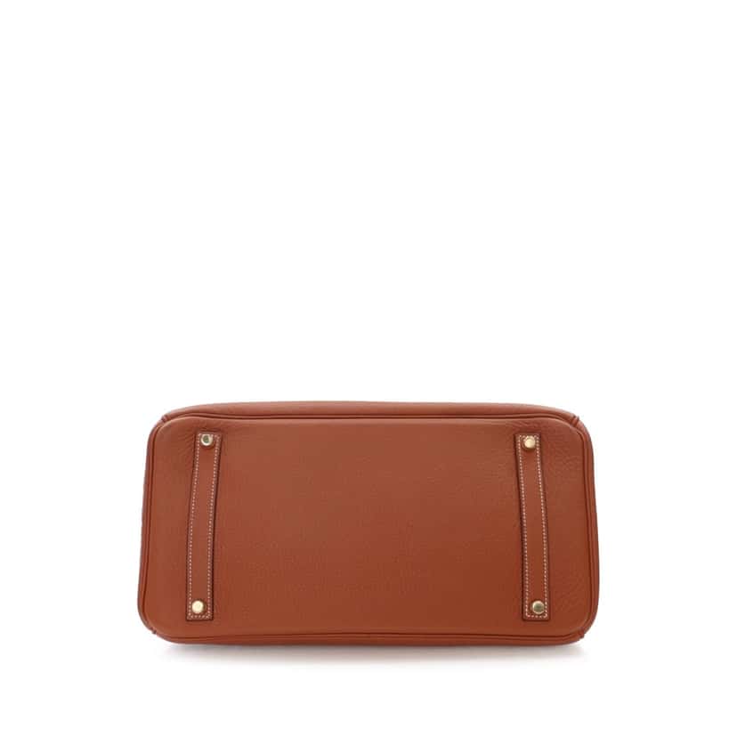 Hermès Clemence Birkin Retourne 35 Brown Leather Good condition - Inside View