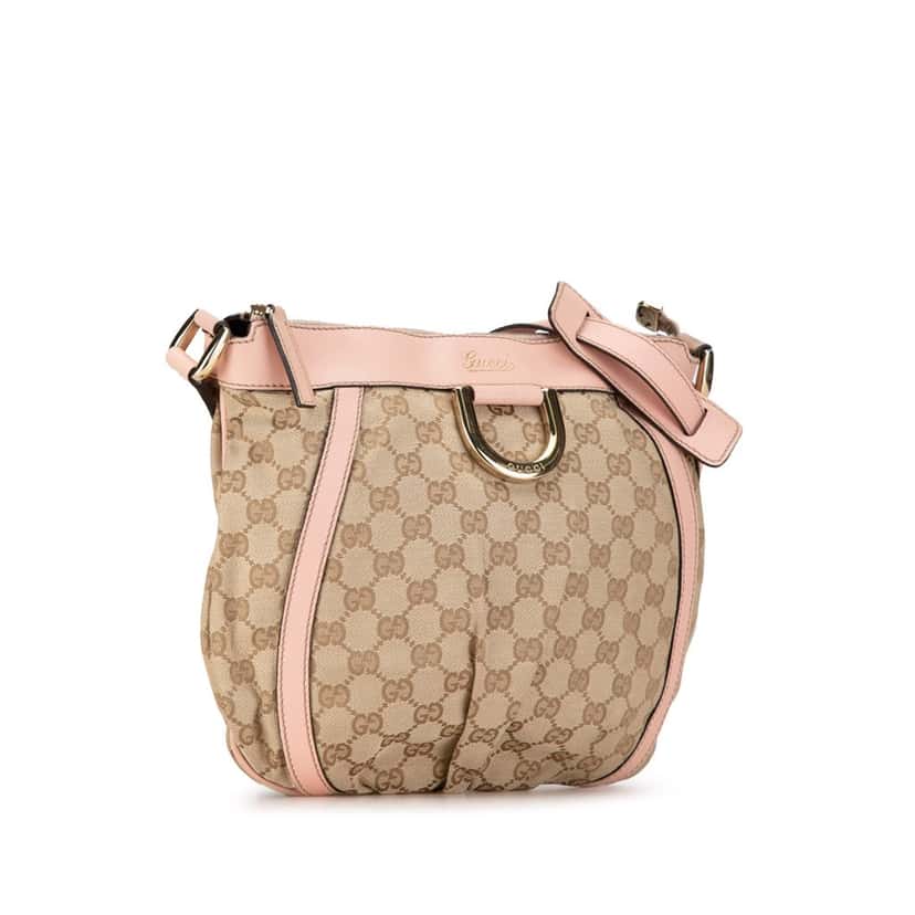 Gucci GG Canvas Abbey D Ring Crossbody Brown Canvas Good condition - Back View