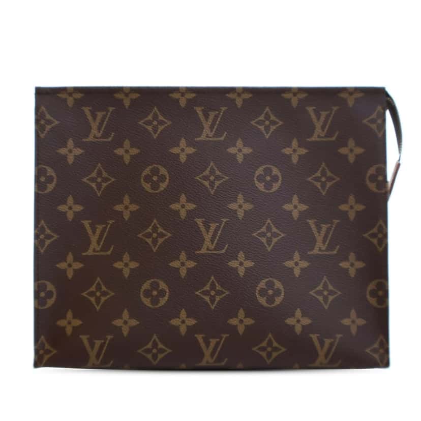Louis Vuitton Monogram Toiletry Pouch 26 Brown Canvas Good condition - Front View