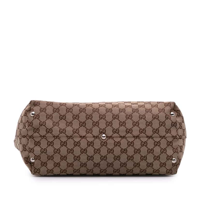 Gucci GG Canvas Icon Bit Tote Brown Canvas Good condition - Inside View