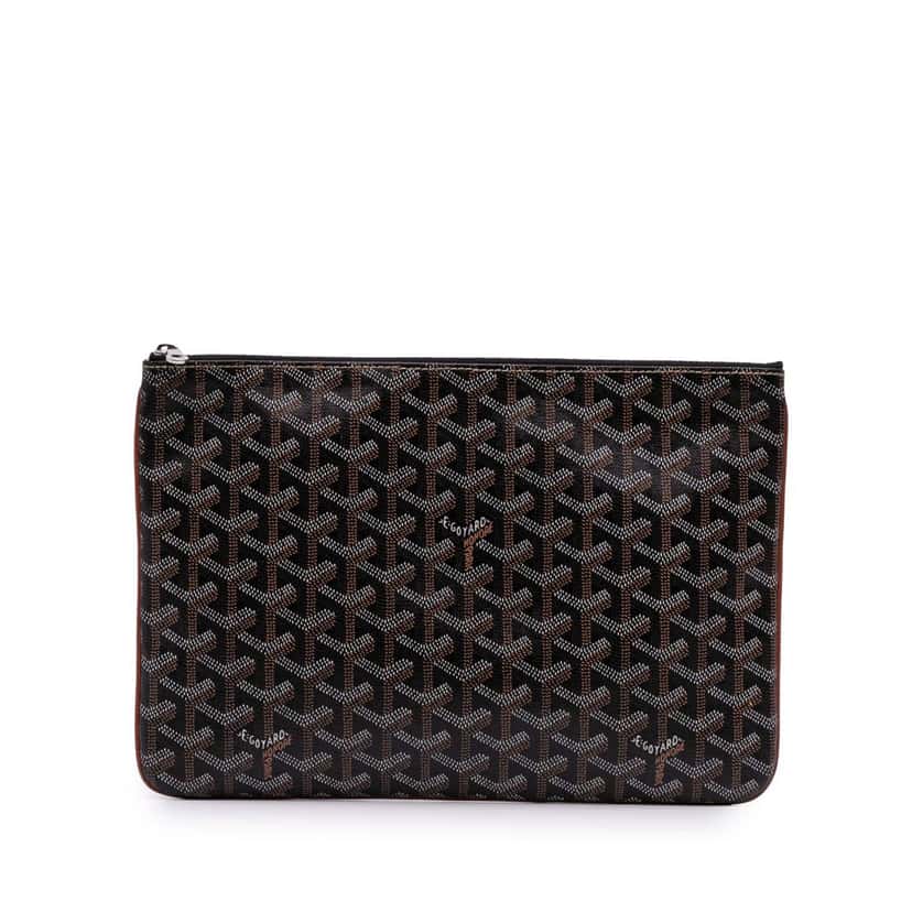 Goyard Goyardine Senat MM Black Canvas Good condition - Front View