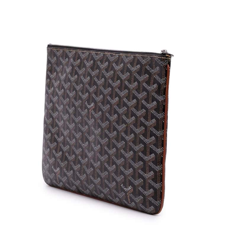 Goyard Goyardine Senat MM Black Canvas Good condition - Back View