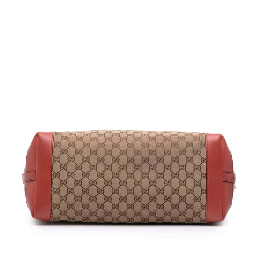 Gucci Large GG Canvas Craft Tote Brown Canvas Good condition - Inside View