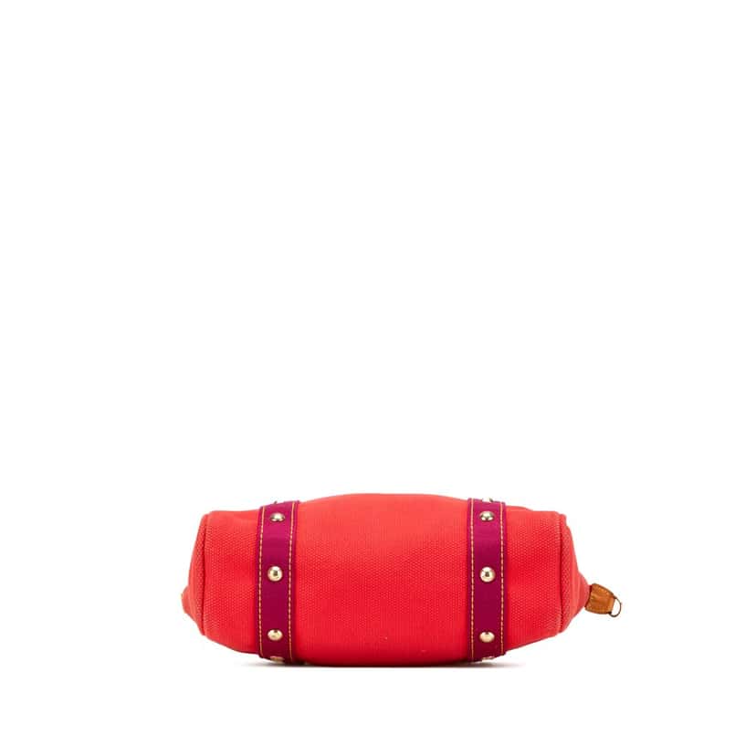 Louis Vuitton Antigua Cabas MM Tote Red Canvas Good condition - Inside View