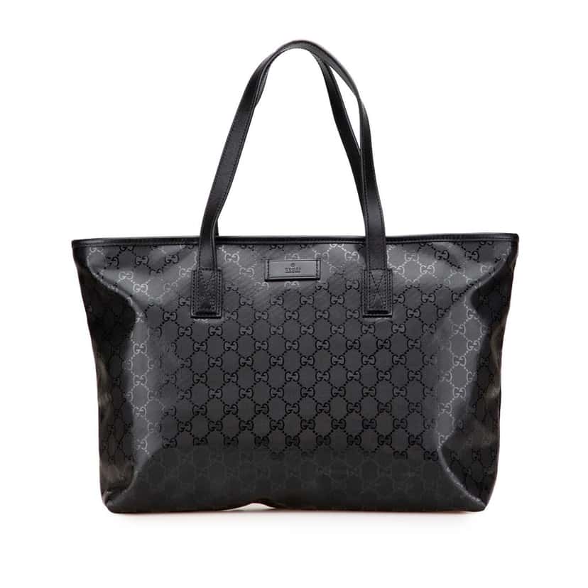 Gucci GG Imprime Tote Black Canvas Good condition - Front View