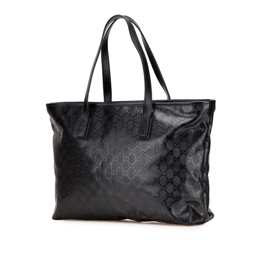 Gucci GG Imprime Tote Black Canvas Good condition - Back View