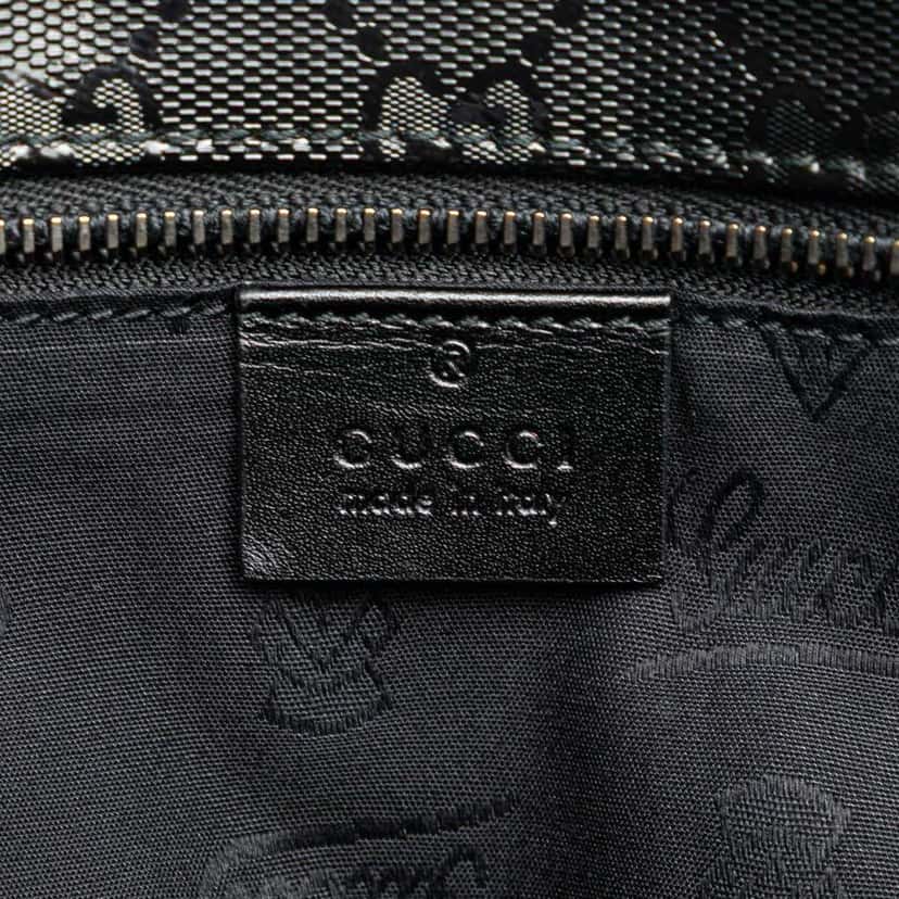Gucci GG Imprime Tote Black Canvas Good condition - Box View