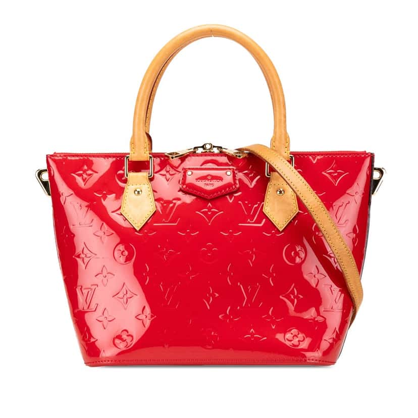 Louis Vuitton Monogram Vernis Montebello PM Red Leather Good condition - Front View