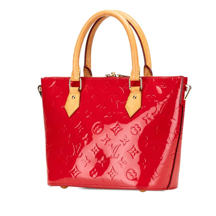 Louis Vuitton Monogram Vernis Montebello PM Red Leather Good condition - Back View