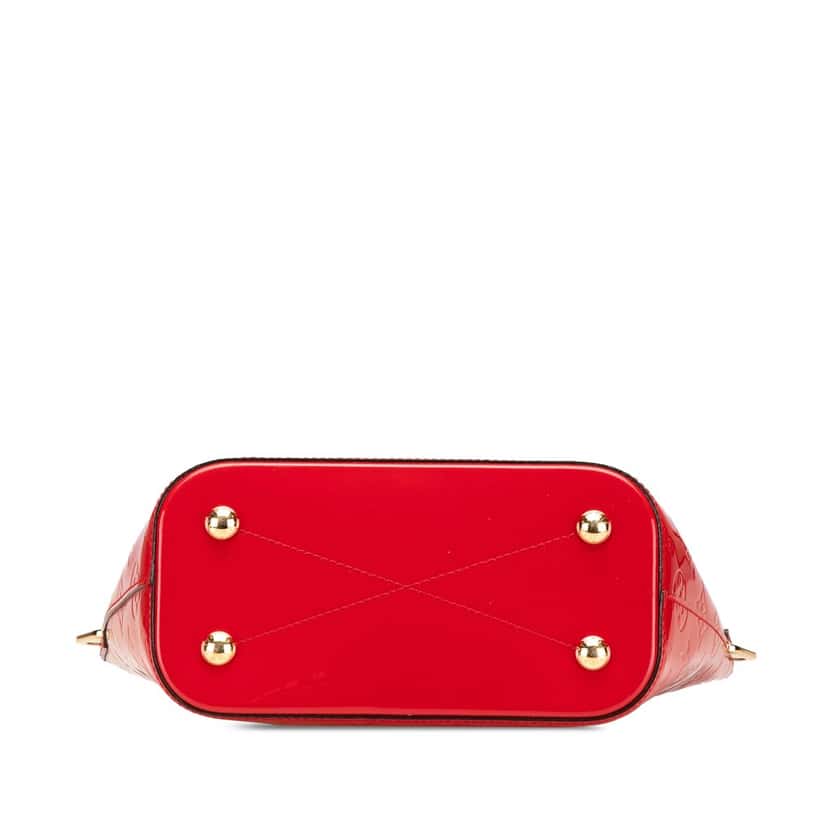 Louis Vuitton Monogram Vernis Montebello PM Red Leather Good condition - Inside View