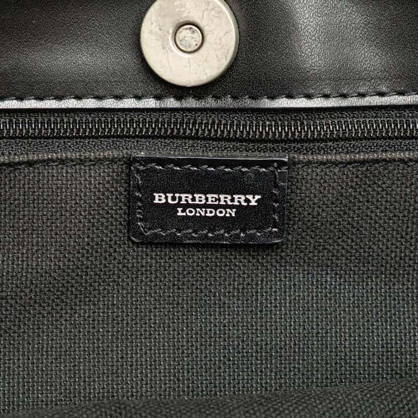 Burberry House Check Canvas Tote Brown Canvas Good condition - Box View