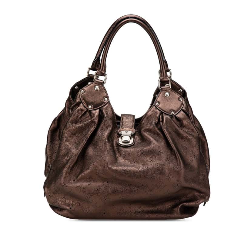 Louis Vuitton Monogram Mahina XL Brown Leather Good condition - Front View