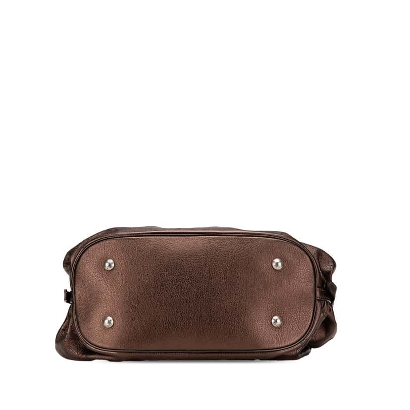 Louis Vuitton Monogram Mahina XL Brown Leather Good condition - Inside View