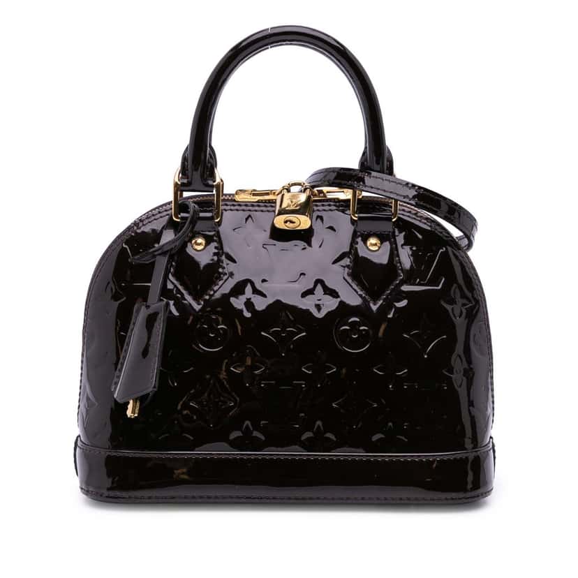 Louis Vuitton Monogram Vernis Alma BB Purple Leather Good condition - Front View