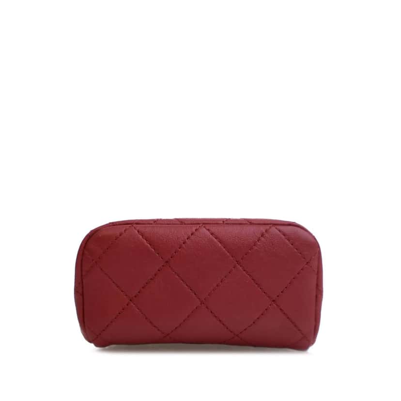 Chanel Micro Quilted Lambskin My Crush Bag Red Leather Good condition - Inside View