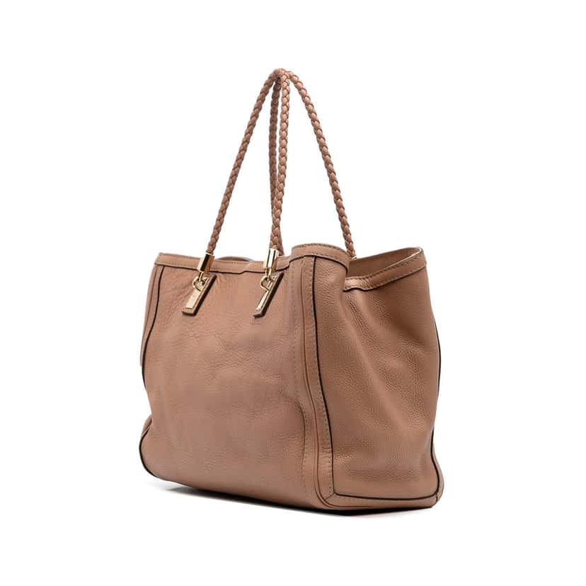 Gucci Large Leather Bella Tote Brown Leather Good condition - Back View