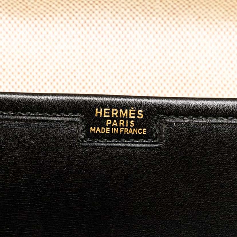 Hermès Box Calf Jige 29 Black Leather Fair condition - Box View