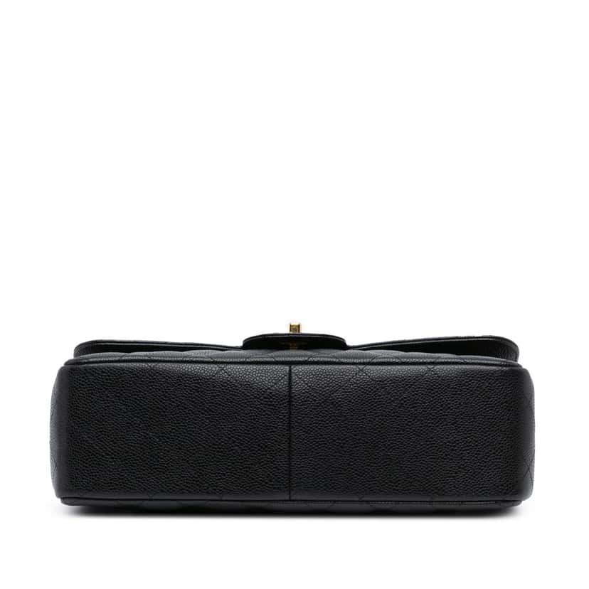 Chanel Jumbo Classic Caviar Double Flap Black Leather Good condition - Inside View