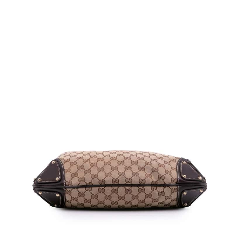 Gucci Medium GG Canvas Bamboo Indy Hobo Brown Canvas Good condition - Inside View