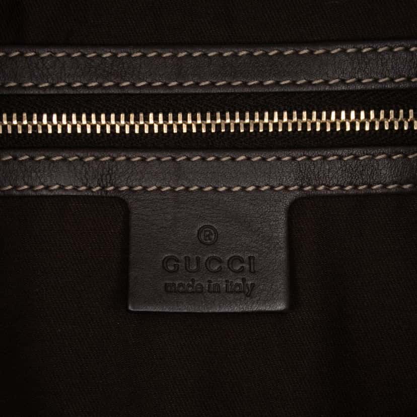 Gucci Medium GG Canvas Bamboo Indy Hobo Brown Canvas Good condition - Box View