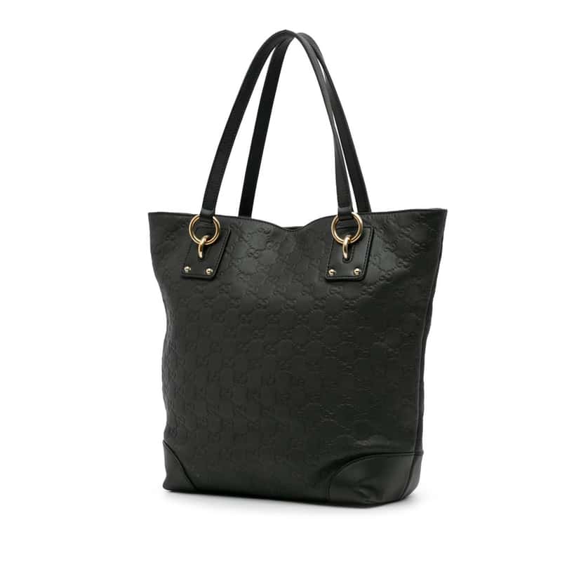 Gucci Medium Guccissima Charm Tote Green Leather Good condition - Back View