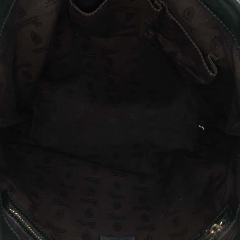 Gucci Medium Guccissima Charm Tote Green Leather Good condition - Model View