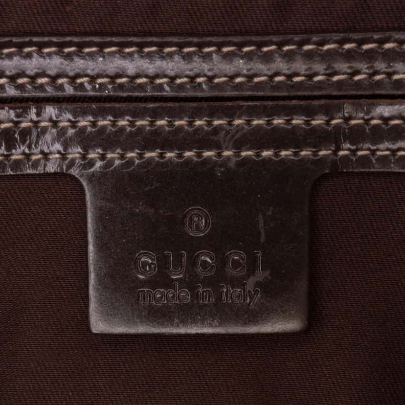 Gucci GG Supreme Joy Boston Brown Canvas Good condition - Box View