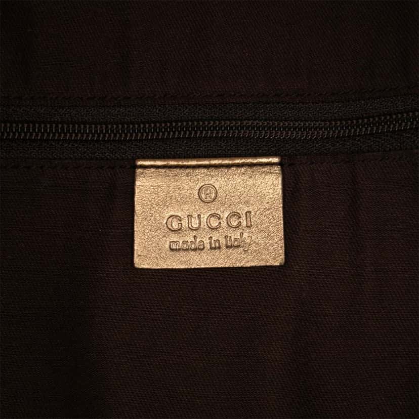 Gucci GG Satin Princy Tote Brown Satin Good condition - Box View