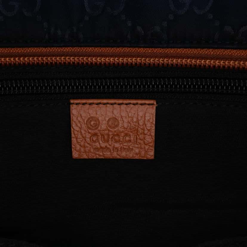 Gucci GG Nylon Web Tote Blue Good condition - Box View