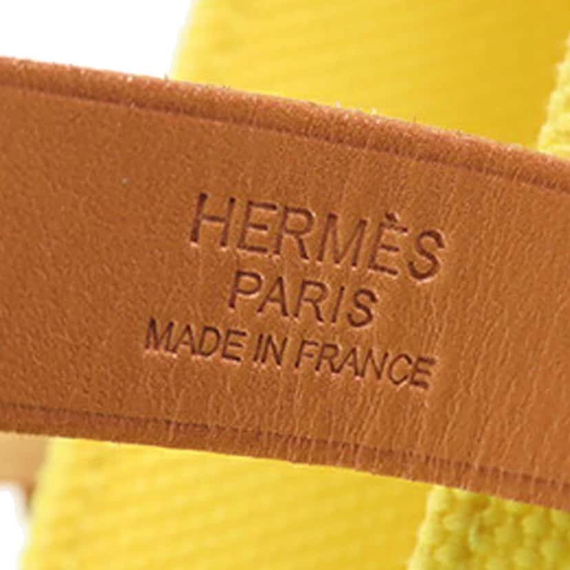 Hermès Toile Etriviere Elan Yellow Canvas Good condition - Box View