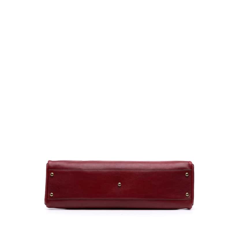 Cartier Medium Leather Marcello de Cartier Satchel Red Leather Good condition - Inside View