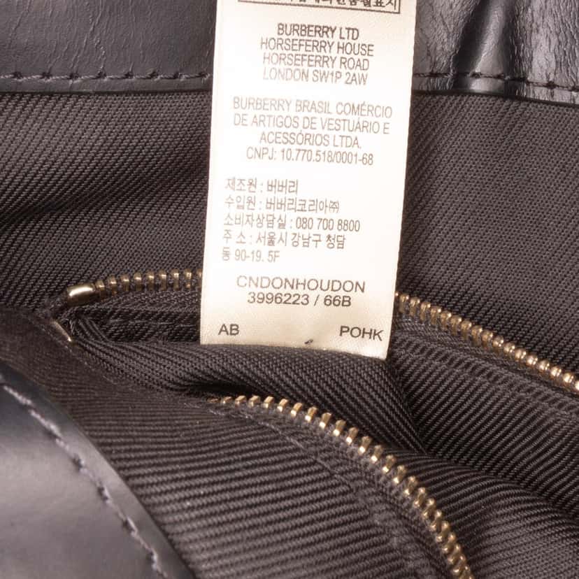 Burberry Smoke Check Coated Canvas Crossbody Grey Canvas Good condition - Box View