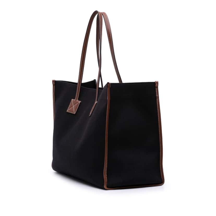 Burberry Medium Canvas Freya Tote Black Canvas Good condition - Back View