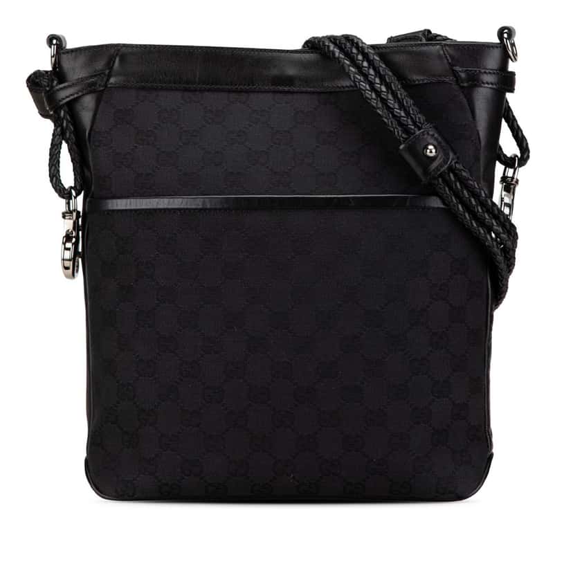 Gucci GG Canvas Crossbody Black Canvas Good condition - Front View