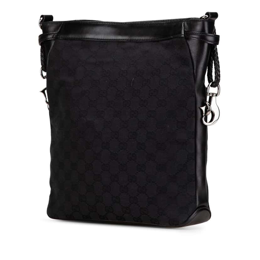 Gucci GG Canvas Crossbody Black Canvas Good condition - Back View