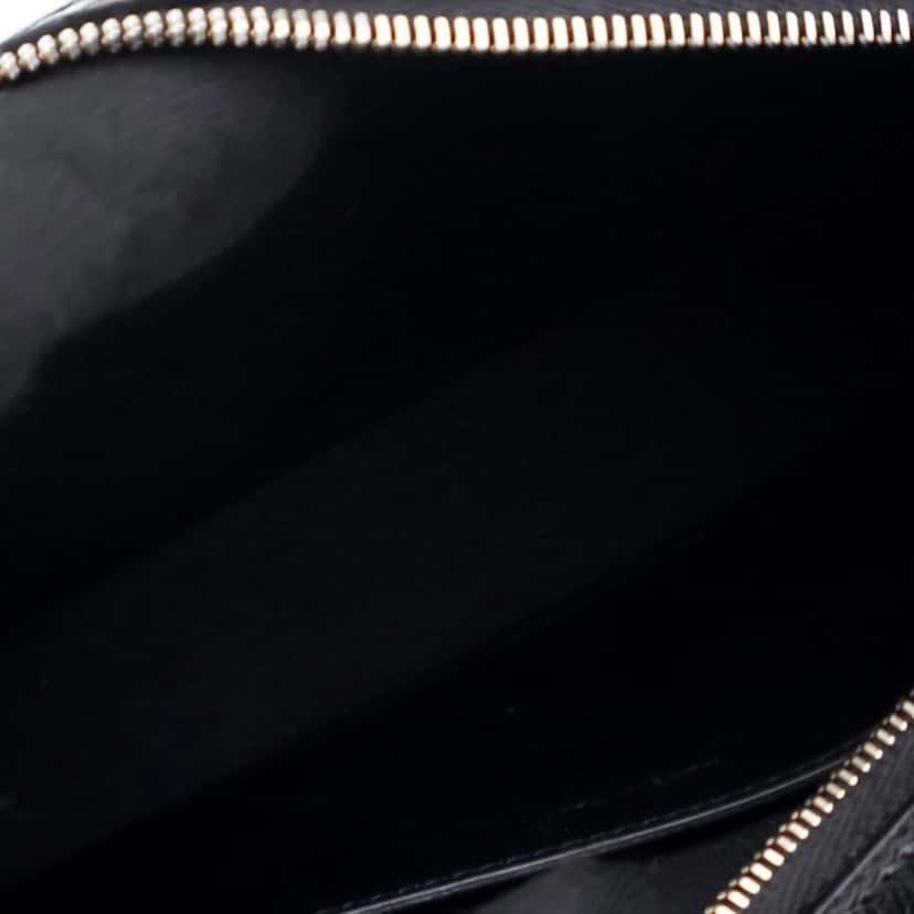 Celine Croc Embossed Leather Horizontal Phone Pouch Crossbody Black Leather Good condition - Box View