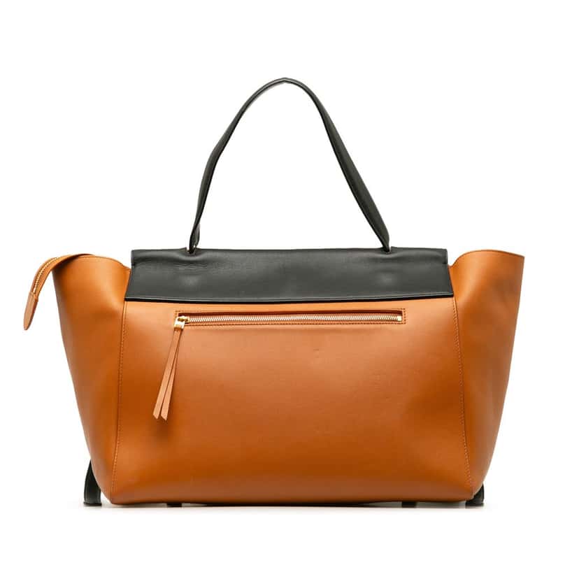 Celine MIni Bicolor Belt Bag Brown Leather Good condition - Inside View