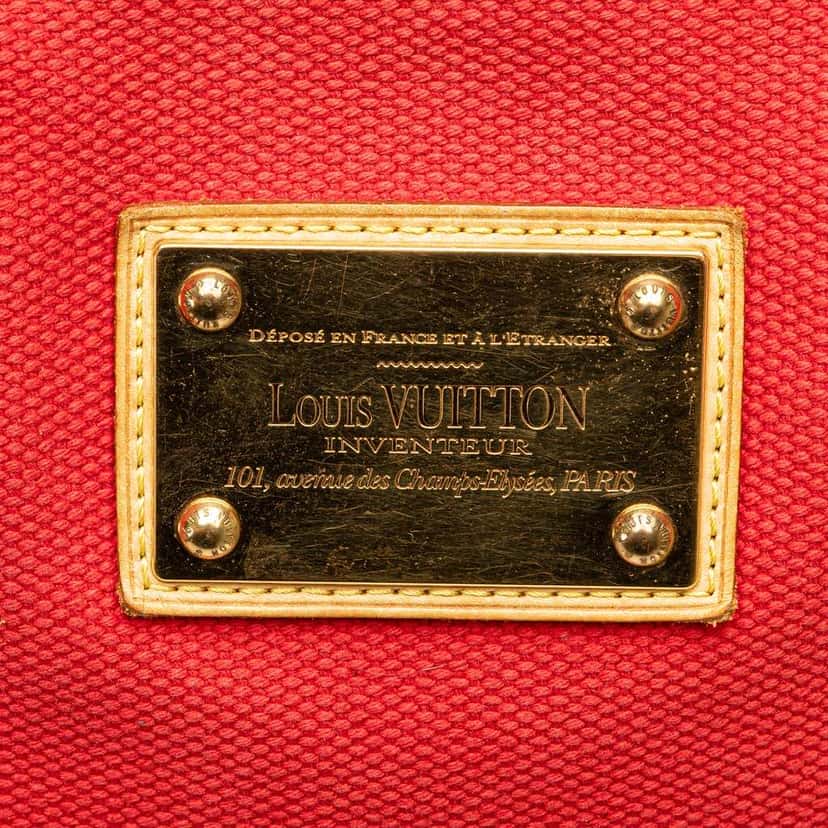 Louis Vuitton Antigua Cabas MM Red Canvas Good condition - Box View