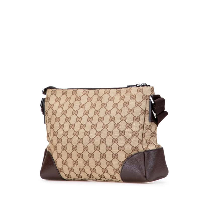 Gucci GG Canvas Crossbody Brown Canvas Good condition - Back View
