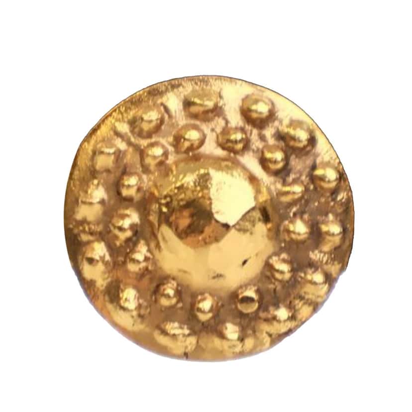 Chanel Gold Plated Round Clip On Earrings Gold Metal Good condition - Inside View