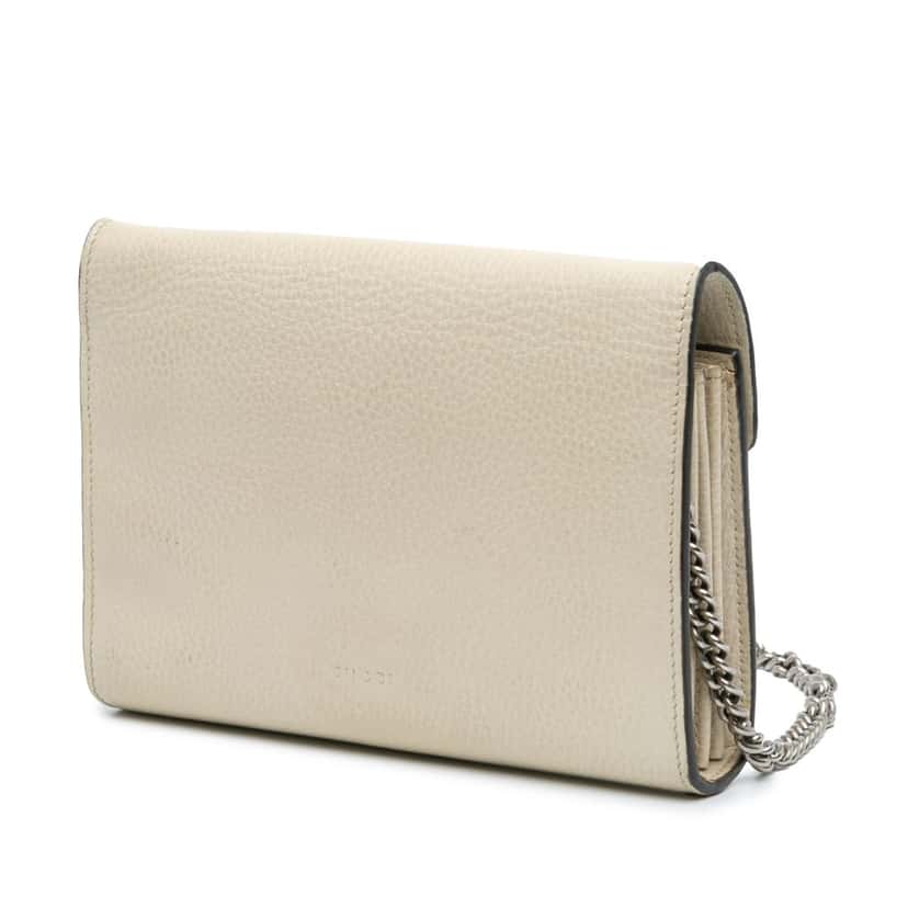 Gucci Mini Leather Dionysus Wallet on Chain Brown Leather Good condition - Back View