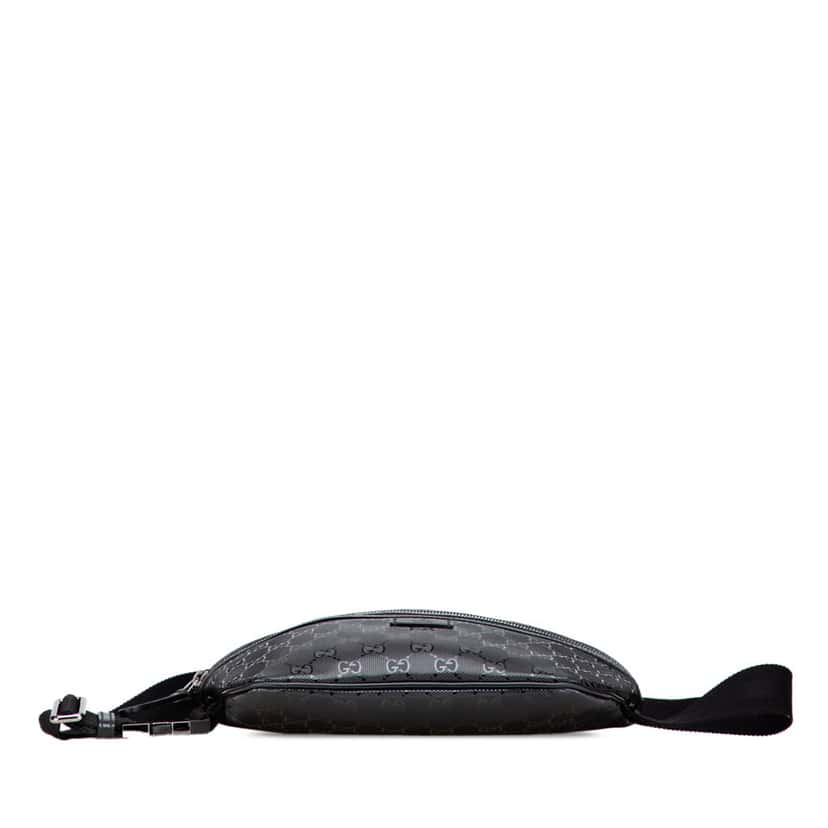 Gucci GG Imprime Belt Bag Black Canvas Good condition - Inside View