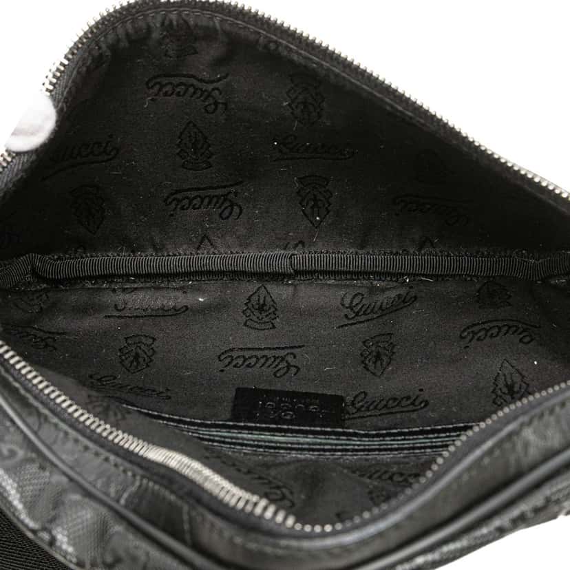 Gucci GG Imprime Belt Bag Black Canvas Good condition - Model View